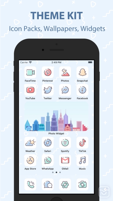 تصاویر App Icons & Widget - Theme Kit