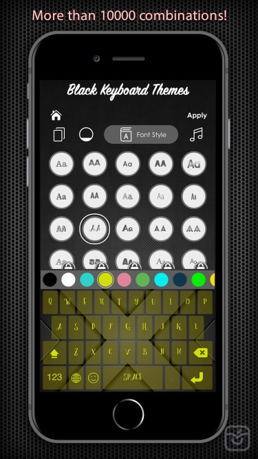 تصاویر Black Keyboard & Key Themes