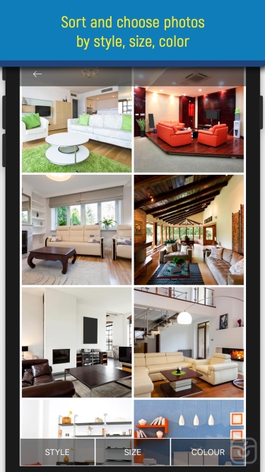 تصاویر Living rooms. Interiors design