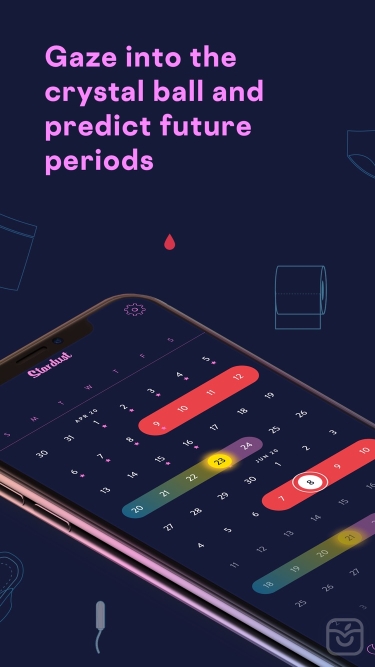تصاویر Stardust Period Tracker