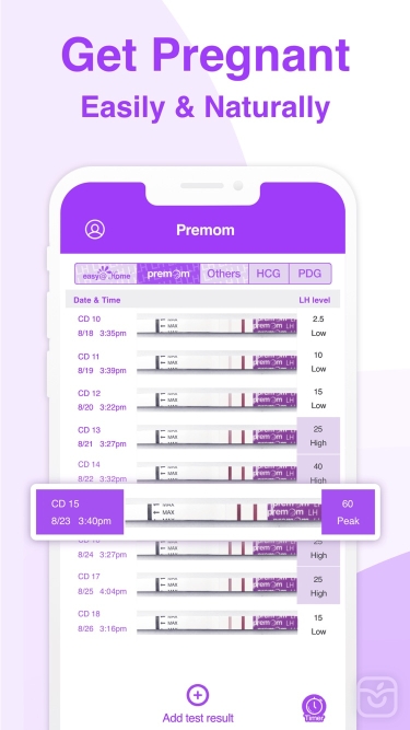 تصاویر Premom Ovulation Tracker