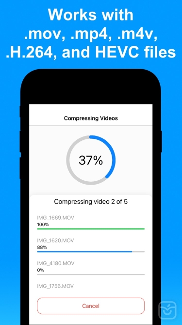 تصاویر Compress Videos & Resize Video ++