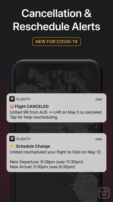 تصاویر Flighty - Live Flight Tracker ++