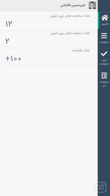 تصاویر درخواست خودرو سازمانی