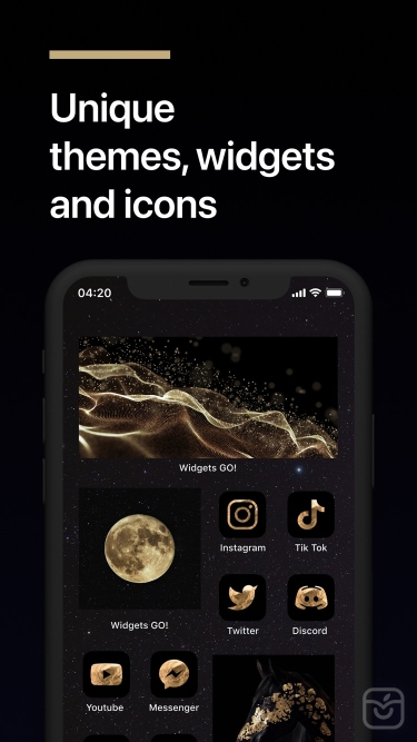 تصاویر Widget GO Themes Icon Changer