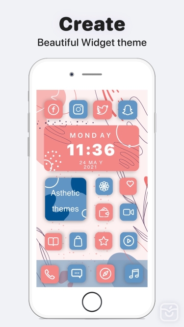 تصاویر Colorful Widget go home screen