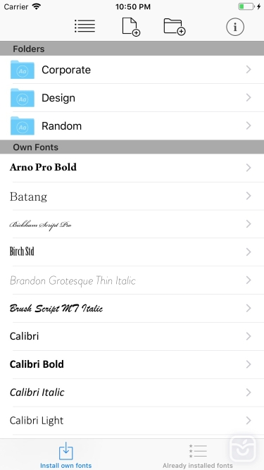 تصاویر AnyFont