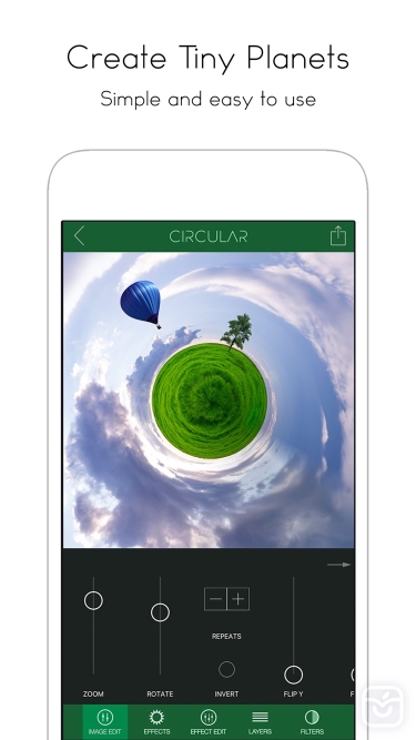 تصاویر Circular Tiny Planet Editor