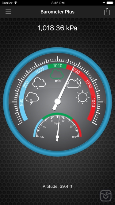 تصاویر Barometer Plus - Altimeter
