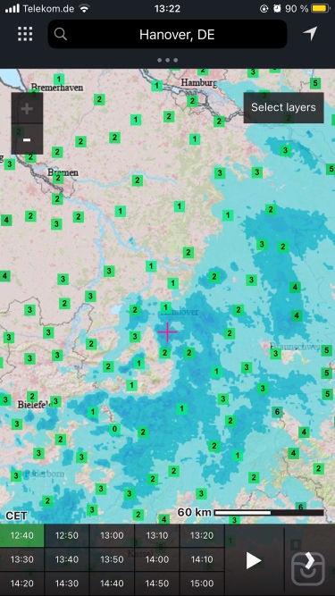تصاویر meteoblue weather & maps
