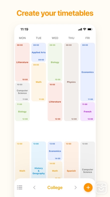 تصاویر My Timetable - Quick & Simple 