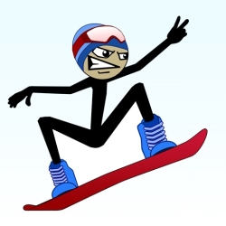 لوگو Stickman Snowboarder™