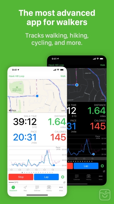 تصاویر Walkmeter Walking & Hiking GPS ++