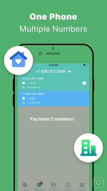 تصاویر Second Phone Number -Texts App
