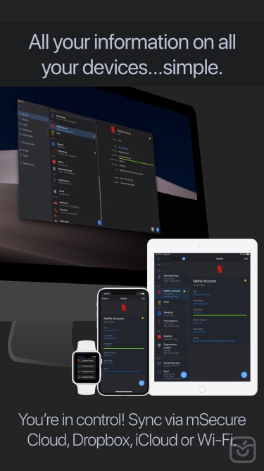 تصاویر Password Manager - mSecure