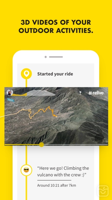 تصاویر Relive: Run, Ride, Hike & more