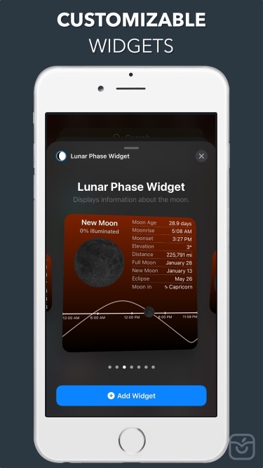تصاویر Lunar Phase Widget