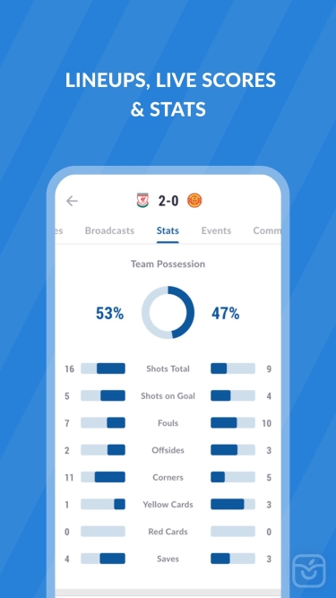 تصاویر Live Soccer TV: Scores & Stats