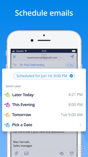 تصاویر Spark Mail ++ | آنلاک‌شده