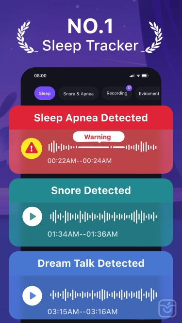 تصاویر Mintal Tracker:Sleep Recorder