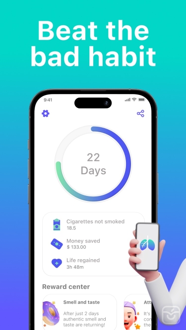 تصاویر Smoke Free App: Quit Smoking ++