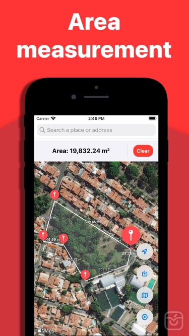 تصاویر GPS Measure - Area & Length ++