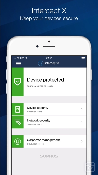 تصاویر Sophos Intercept X for Mobile