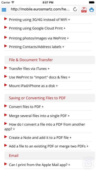 تصاویر Save2PDF for iPhone