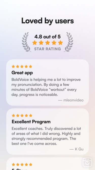 تصاویر BoldVoice: Pronunciation App ++