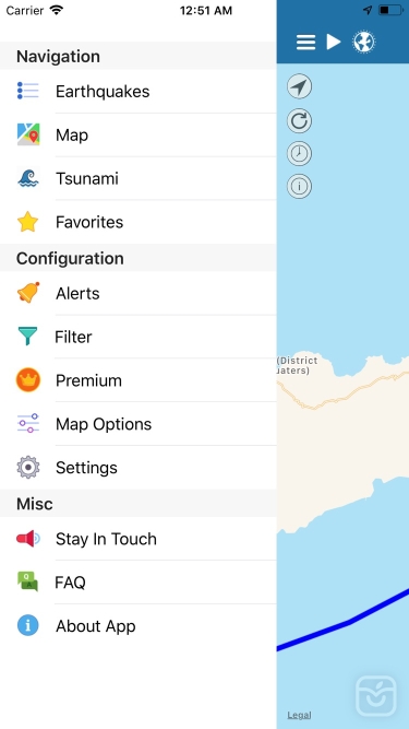 تصاویر Earthquake+ Alerts, Map & Info