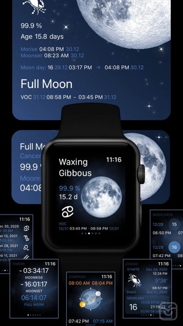 تصاویر Deluxe Moon Pro • App & Widget