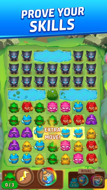 تصاویر Cat Force – PvP Match 3 Game