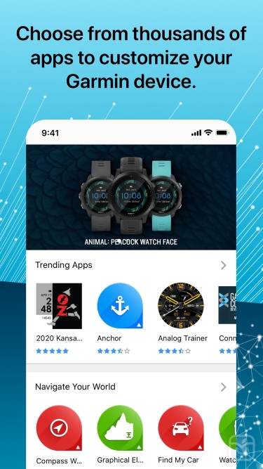 تصاویر Connect IQ™ Store