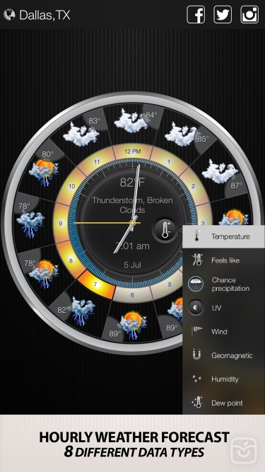 تصاویر Weather Clock Widget