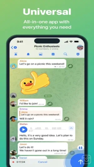 تصاویر iMe: AI Messenger for Telegram++