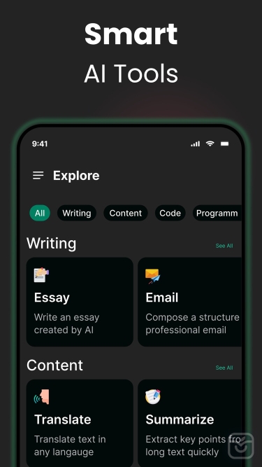 تصاویر AI Chatbot : Ask AI Chat Bot ++