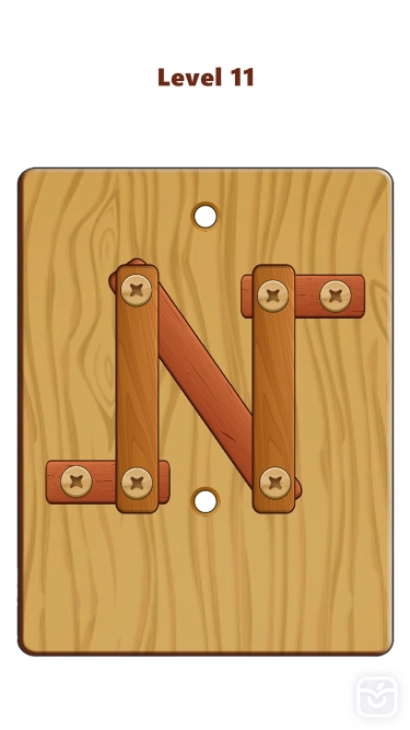 تصاویر Wood Nuts & Bolts Puzzle ++