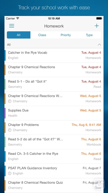 تصاویر myHomework Student Planner