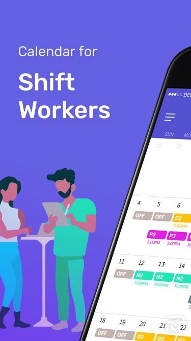 تصاویر Shift Days - Work Tracker ++