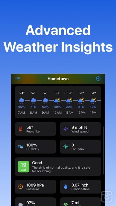 تصاویر Rain Viewer: Weather Radar Map ++