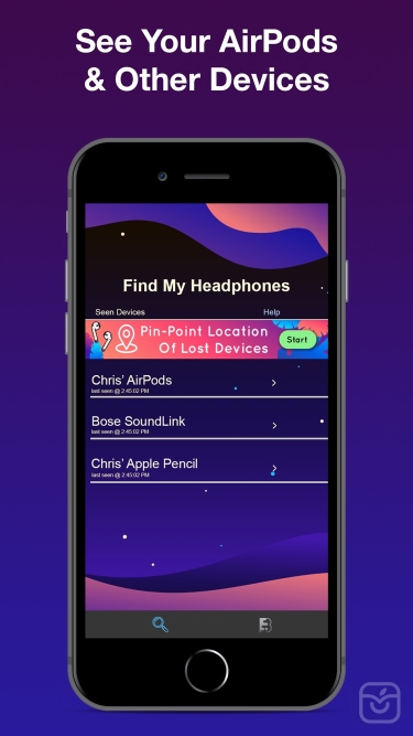تصاویر Finder For AirPod & Headphones