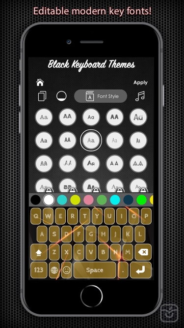 تصاویر Black Keyboard & Key Themes