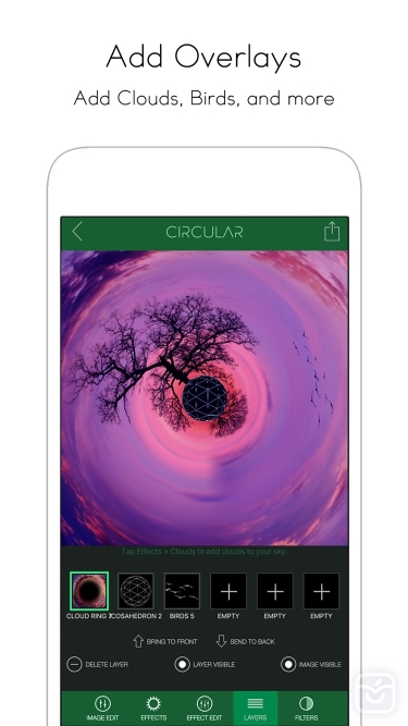 تصاویر Circular Tiny Planet Editor