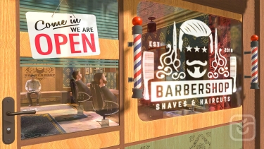 تصاویر Barber Shop Hair Saloon Sim 3D
