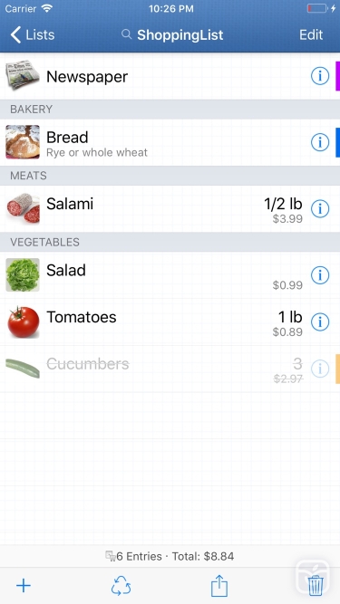 تصاویر ShoppingList