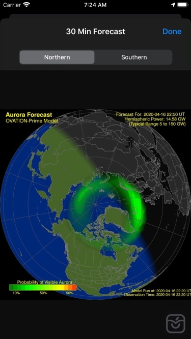 تصاویر Aurora Forecast.
