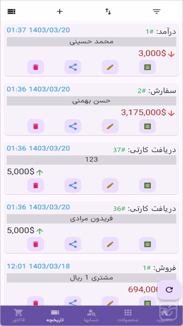 تصاویر مای مارکت (MyMarket) مدیریت فروشگاه