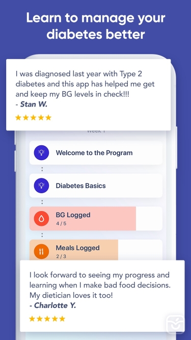 تصاویر Glucose Buddy Diabetes Tracker