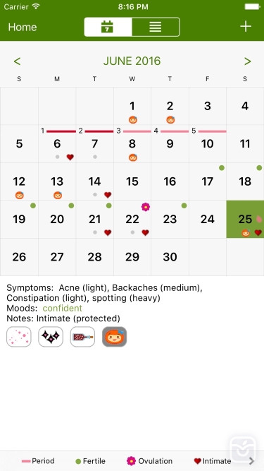 تصاویر Period Tracker Deluxe