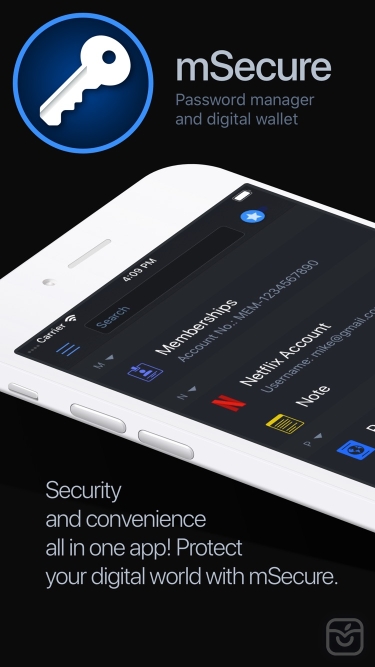 تصاویر Password Manager - mSecure